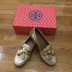Tory Burch Woven Loafers
